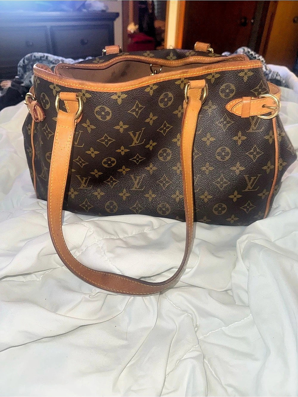 Louis Vuitton Cabas Mezzo Monogram Tote Brown